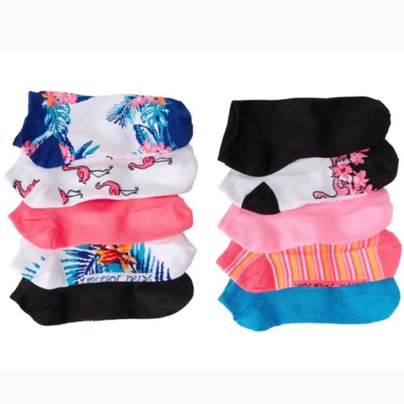 Betsey Johnson Accessories - BETSEY JOHNSON 10 Pack TROPICAL Print Socks NWT